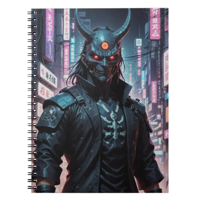 Samurai Notebook Cyberpunk Demon Samurai Notebook | Zazzle