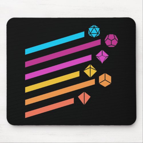 Cyberpunk Dice Ray Tabletop RPG Mouse Pad