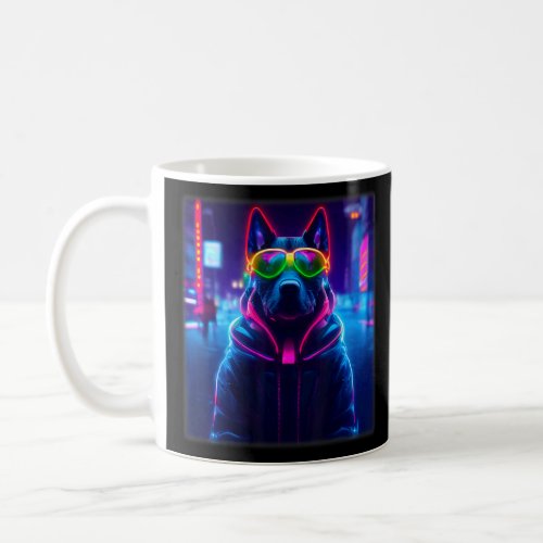 Cyberpunk Dog Sci fi Fine For Dog   Women  Men  Coffee Mug