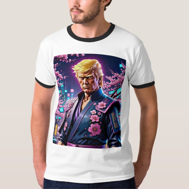 Cyberpunk Donald Trump Samurai Tee (Front)