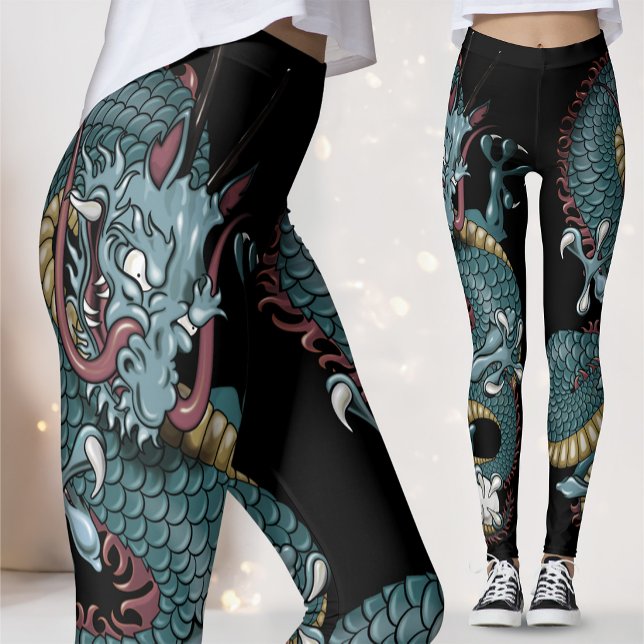 Cyberpunk Dragon Scale | Neo-Tokyo Aesthetic Leggings (Creator Uploaded)
