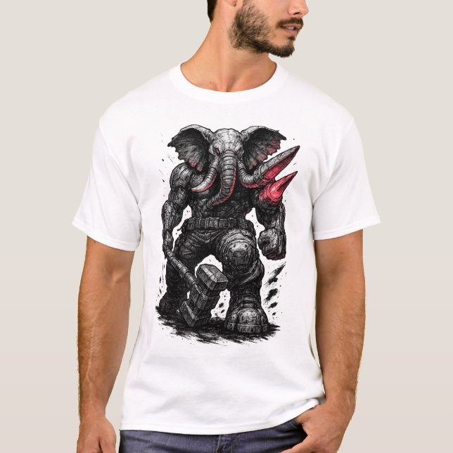 Cyberpunk Elephant T-Shirt (Front)