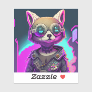 Cyberpunk Fox  Sticker