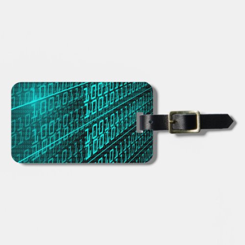 Cyberpunk Futuristic Computer Technology Circuit Luggage Tag