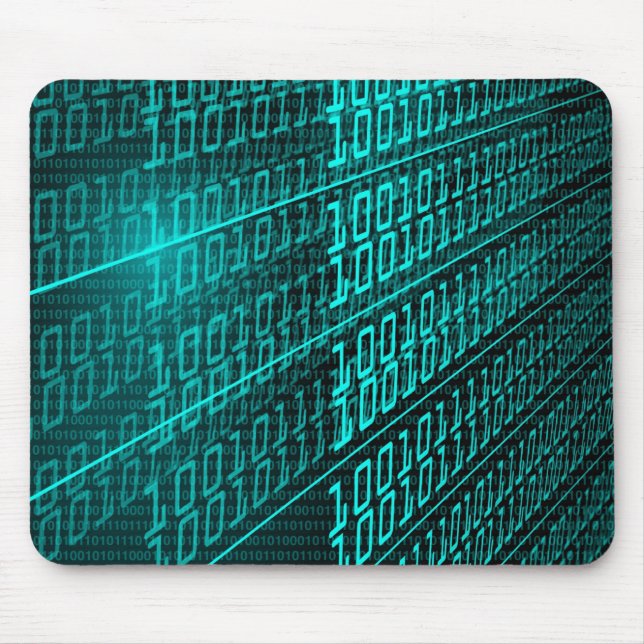 Cyberpunk Futuristic Computer Technology Circuit Mouse Pad (Front)