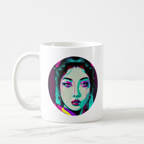 Cyberpunk Geisha Baby Fine Jersey  Coffee Mug
