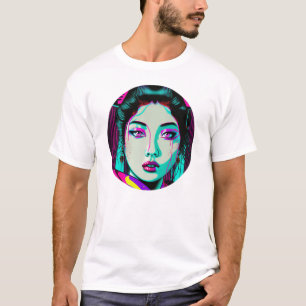 Cyberpunk Geisha Men's Basic T-Shirt