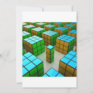 Cyberpunk Geometric Puzzle Invitation
