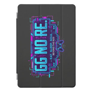 Cyberpunk GG NO RE Gaming Aesthetic - Neon Gamer iPad Pro Cover