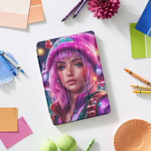 Cyberpunk Girl Elf iPad Pro Cover