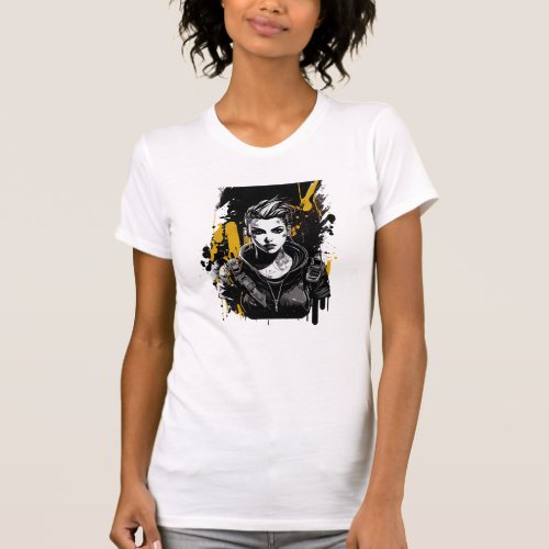 Cyberpunk Girl Futuristic Style for Your Wardrobe T_Shirt