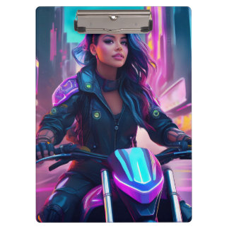 CyberPunk Girl Themed Clipboard