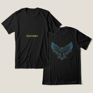 Cyberpunk Glitch Eagle Front Back Unisex Tee