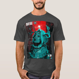 Cyberpunk Glitch Girl Urban Style Design Vaporwave T-Shirt
