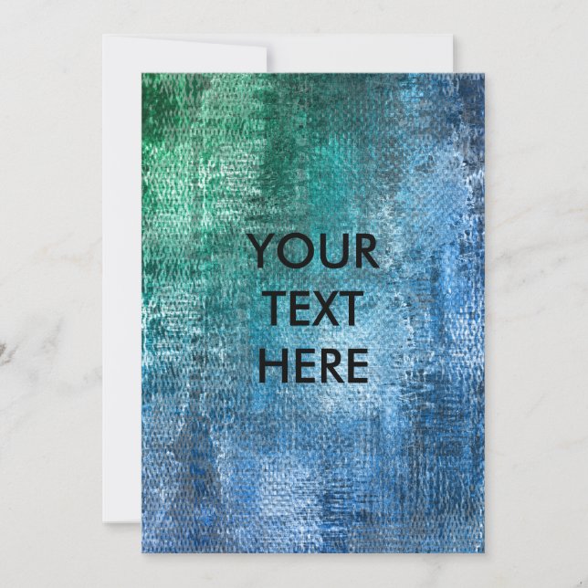Cyberpunk Grunge Blank Card (Front)