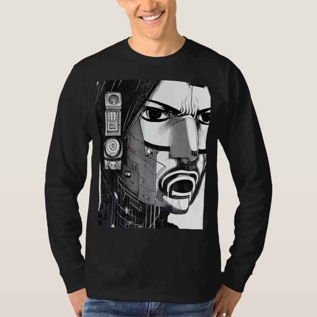 Cyberpunk Hacker Computer Geek design_13 T-Shirt (Front)