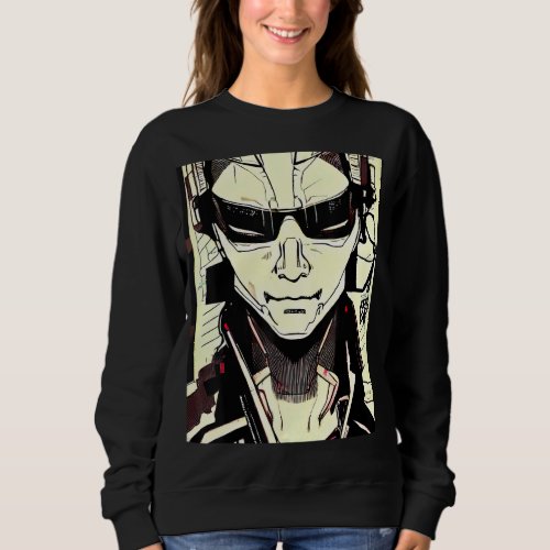 Cyberpunk Hacker Computer Geek design_15 Sweatshirt