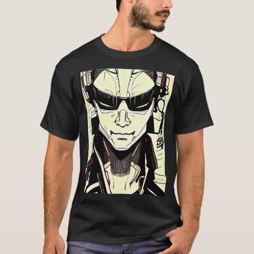 Cyberpunk Hacker Computer Geek design_15 T_Shirt