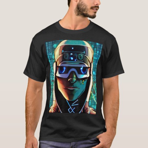 Cyberpunk Hacker Computer Geek design_18 T_Shirt