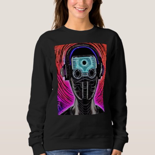 Cyberpunk Hacker Computer Geek design Premium_31 Sweatshirt
