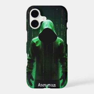 Cyberpunk Hacker Custom Dark Tech Matrix Style iPhone 17 Case