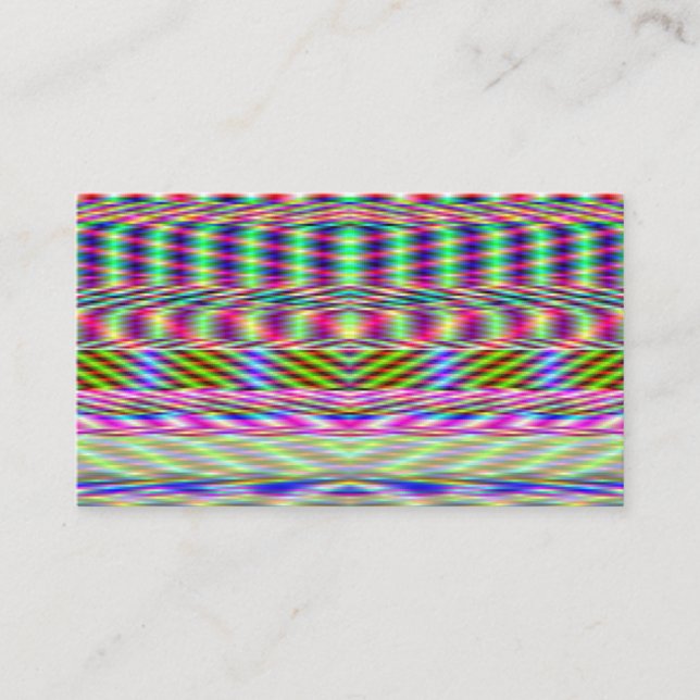 Cyberpunk Javascript Colortable ART Business Card (Front)
