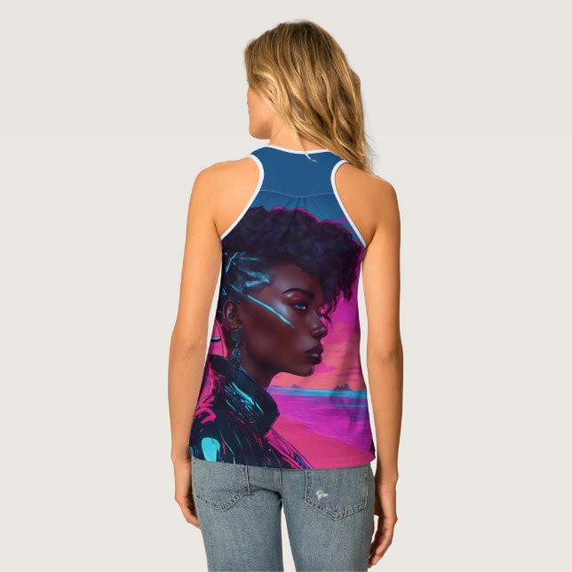 Cyberpunk Keep or design your own  tank top (Back Full)