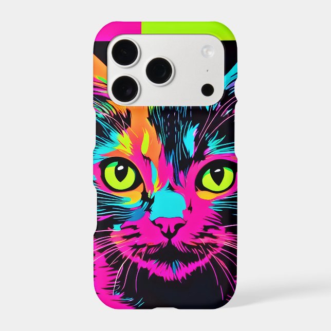 Cyberpunk Kitty Art Iphone Case (Back)