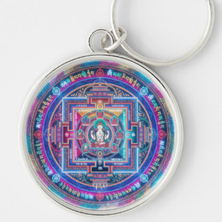 Cyberpunk Mandala Keychain