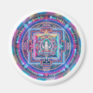Cyberpunk Mandala Magnet