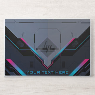 Cyberpunk Mecha Armor Custom Name Laptop Skin