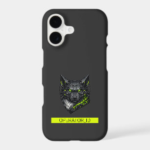 Cyberpunk Mecha Wolf Custom Name Futuristic iPhone 17 Case