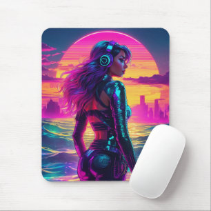 Cyberpunk Mermaid Mousepad