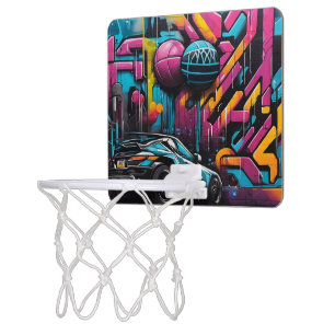 Cyberpunk Mini Basketball Goal Hoop