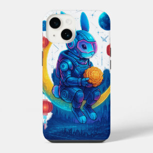 Cyberpunk Moon Rabbit – Mid-Autumn Festival iPhone 14 Case
