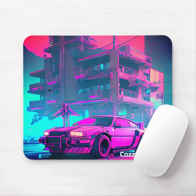 Cyberpunk Mouse Pad (With Mouse)
