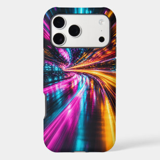 Cyberpunk Neon Warp Drive iPhone 17 Pro Max Case
