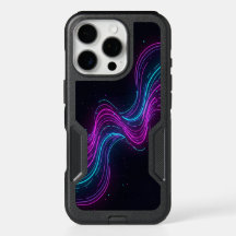 ​Cyberpunk Neon Wave Glitch Gaming Phone Case - Ab