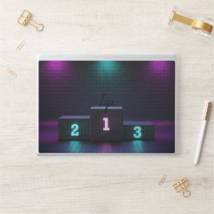 Cyberpunk Neon Winner Podium HP Laptop Skin