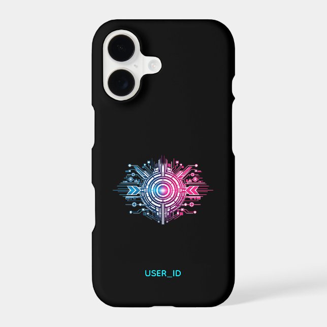 Cyberpunk Neural Interface Power Core Glossy iPhon iPhone Case (Back)