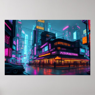 Cyberpunk Night City Poster