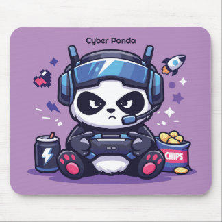 Cyberpunk Panda Gamer Desk Pad - Mouse Pad