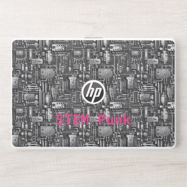Cyberpunk PCB Electronics Circuit Board Pattern HP Laptop Skin (Front)