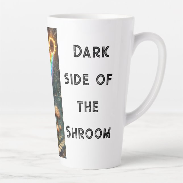 cyberpunk plucking humorous latte mug (Right)