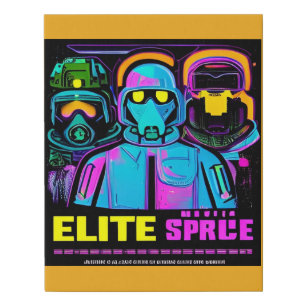 Cyberpunk Propaganda Recruitment Poster Faux Canvas Print