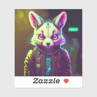 Cyberpunk Rabbit 2 Sticker