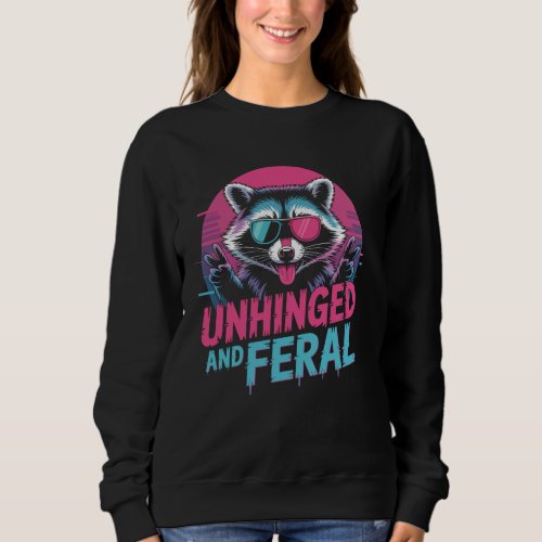 Cyberpunk Raccoon Unhinged Feral Vaporwave Aesthet