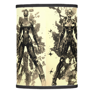 Cyberpunk Robot cyborg Mech Voltron Comic Lamp Shade
