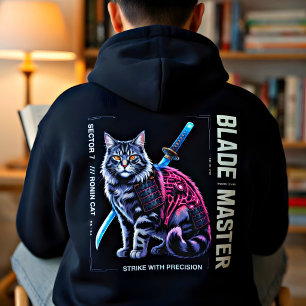 Cyberpunk Ronin Cat - Cool Gift for Cat Lovers Hoodie