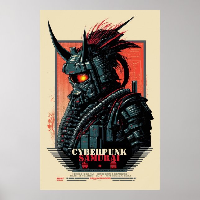 Cyberpunk Samurai Poster (Front)